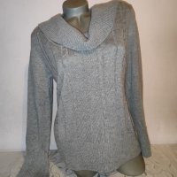 Сив пуловер р-р М , снимка 2 - Блузи с дълъг ръкав и пуловери - 43134576