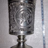 Немски релефни,калаено-сребърни чаши, снимка 5 - Антикварни и старинни предмети - 39304435