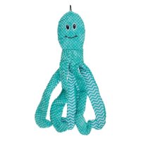  Играчка за куче Плюшен октопод Тюркоаз 43 см, снимка 1 - Други стоки за животни - 43954452