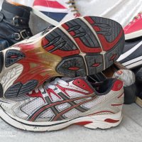 ASICS®, мъжки маратонки за бягане Asics® GT-2140 Silver Red 43 - 44, снимка 7 - Маратонки - 43805164