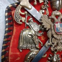 Стар герб за декорация, нож, кама, шпага, сабя, снимка 3 - Антикварни и старинни предмети - 34176239