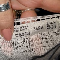 Декорирана блуза "Zara"® / памучна маркова блуза с дантела, снимка 8 - Блузи с дълъг ръкав и пуловери - 28460426