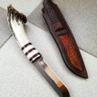 Ръчно изработен ловен нож от марка KD handmade knives ловни ножове, снимка 2 - Ловно оръжие - 39892210