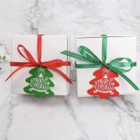 Картонени елхички за украса, снимка 1 - Коледни подаръци - 43243345