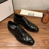 мъжки елегантни обувки Gucci 38-43 реплика, снимка 1 - Официални обувки - 32842804