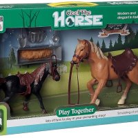 Детски комплект за игра с коне , снимка 1 - Фигурки - 43674133