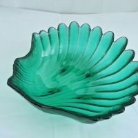 купички цветно зелено стъкло , снимка 7 - Антикварни и старинни предмети - 27472839
