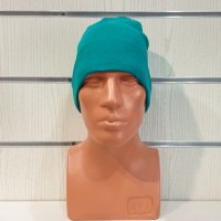 Нова мъжка зимна шапка с подгъв в зелен цвят, снимка 8 - Шапки - 39325427