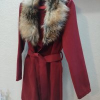 Дамско палто с косъм , снимка 1 - Палта, манта - 43974650