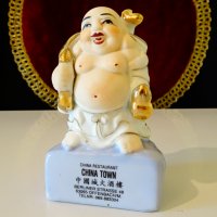 Смеещият се Буда порцеланова статуетка,злато. , снимка 7 - Статуетки - 38407353