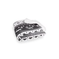Одеяло Шерпа Saco в Подаръчна Торбичка , 127х152 см, снимка 3 - Олекотени завивки и одеяла - 43322645