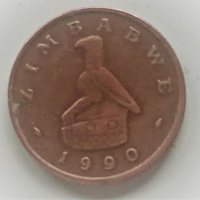 1 цент 1990 Зимбабве, снимка 2 - Нумизматика и бонистика - 39254766