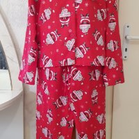 Коледна пижама - бархетна размер Л-ХЛ, снимка 7 - Пижами - 43591798