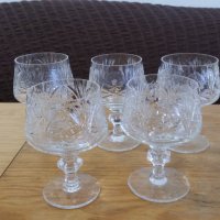 Кристални чаши, снимка 2 - Антикварни и старинни предмети - 38853216