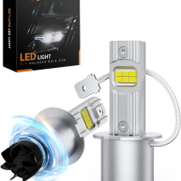 Zethors H3 LED крушка за фарове, с 16000 RPM охлаждащ вентилатор, опаковка от 2 броя, снимка 1 - Аксесоари и консумативи - 44900744