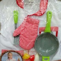 Детски костюм на готвач / готварска униформа + аксесоари, снимка 1 - Други - 28109024