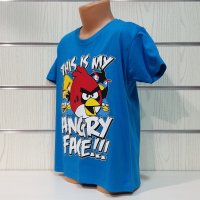 Нова детска тениска с трансферен печат Angry Birds, снимка 8 - Детски тениски и потници - 32607650