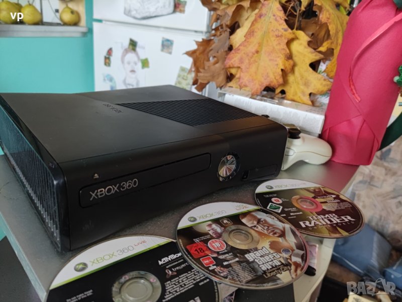 Конзола X Box Slim, Неразличим от нов ЕксБокс Microsoft Xbox 360 с игри, по-добър от Playstation PS3, снимка 1