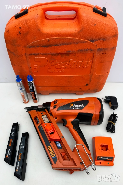 PASLODE IM90i- Акумулаторен такер за дърво 50-90мм, снимка 1