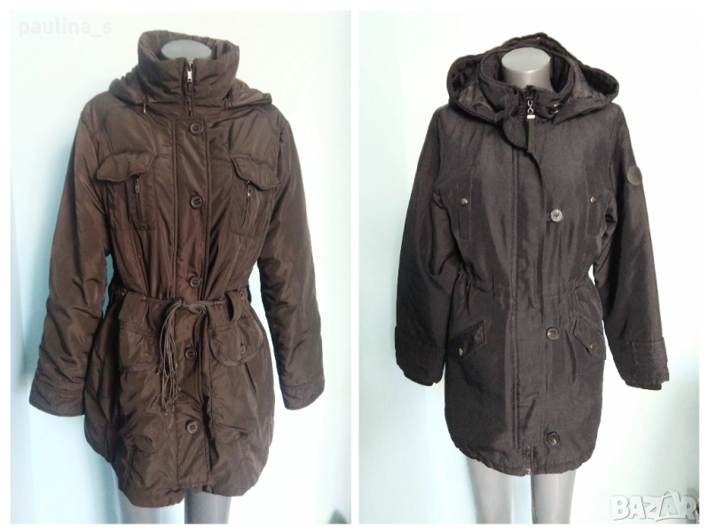 Два броя / Топла дамска парка / палто / яке с дебел хастар "Vero Moda" и "Clarina" , снимка 1