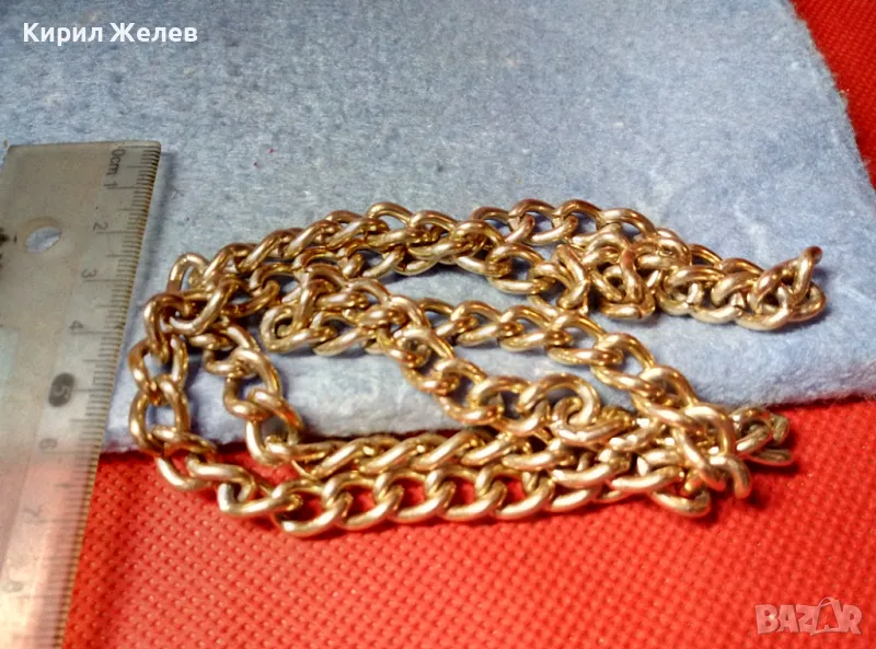 ПОЗЛАТЕН САТР ЛАНЕЦ КЛАСИЧЕСКА КРАСИВА ПЛЕТКА ВЕРИЖКА за ВРАТ 47389, снимка 1