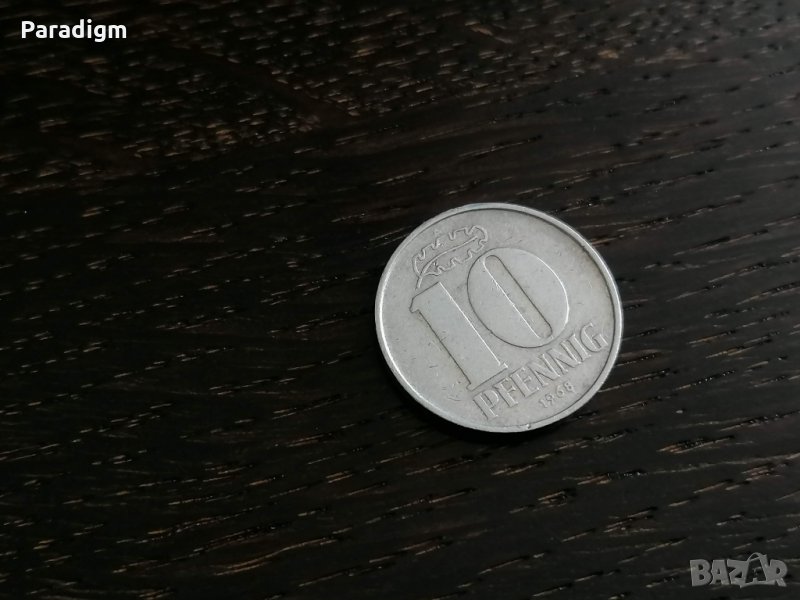 Монета - Германия - 10 пфенига | 1968г.; серия А, снимка 1