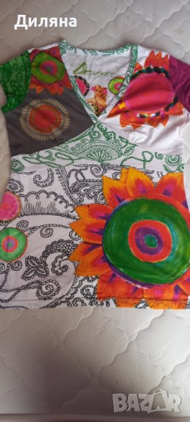 Блузи с къс ръкав Desigual ХЛ, снимка 1