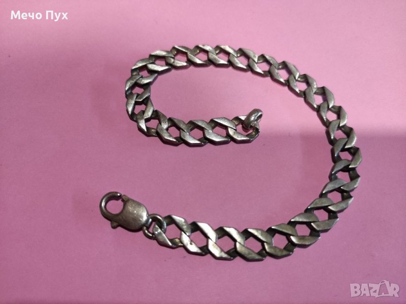 Сребърна гривна (56), снимка 1