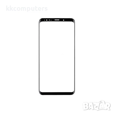 Стъкло за SAMSUNG Galaxy S9 Plus G965 / черно / Баркод : 114641, снимка 1