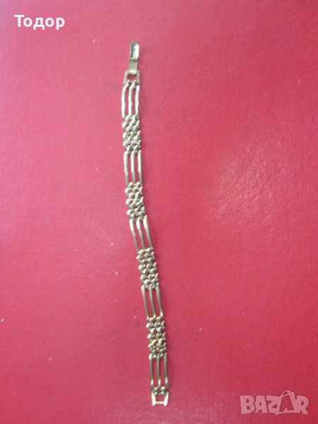 Страхотна позлатена гривна 6, снимка 1