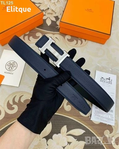 колани от естествена кожа в кутия hermes , снимка 1