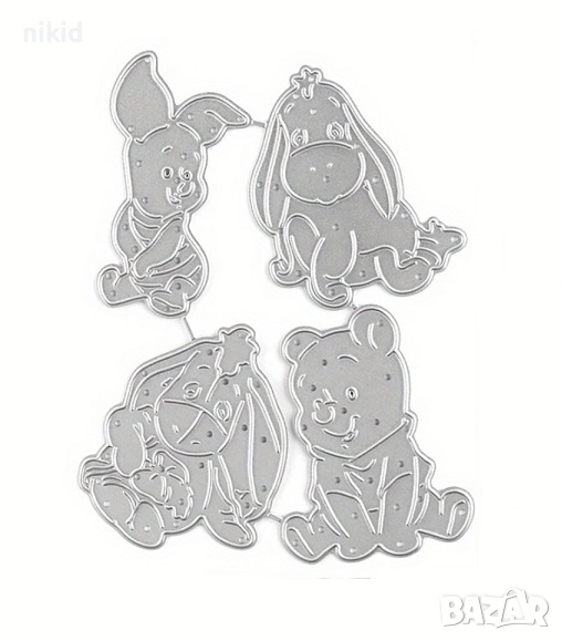 Мечо Пух Йори Тигър Прасчо щанца шанци, снимка 1