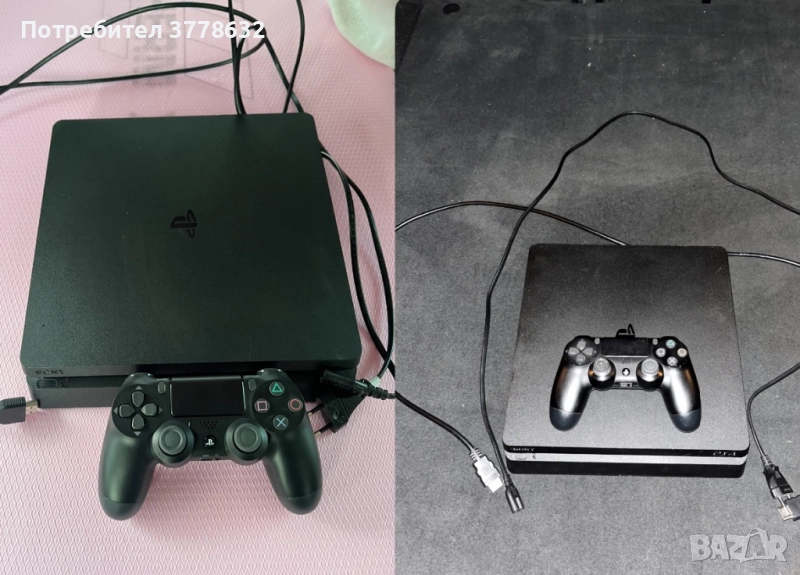 PlayStation 4 slim два броя с джойстик , снимка 1