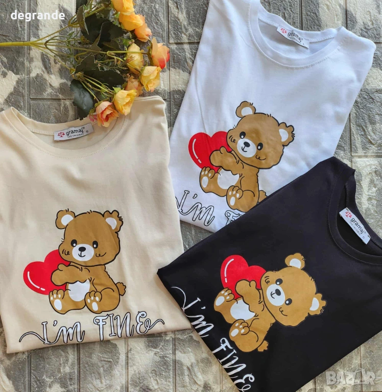 Дамска тениска с Мече, снимка 1