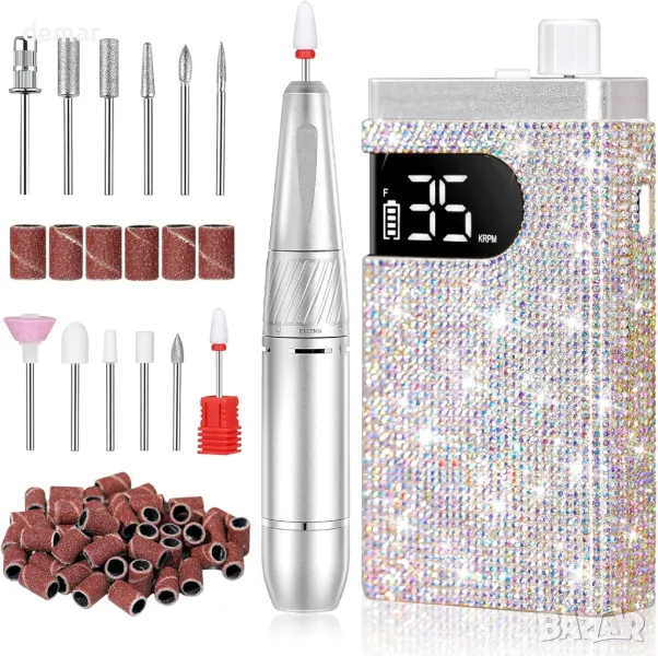 Безжична пила за нокти CHRISTINE SHELLY 35000RPM, презареждаща се, снимка 1