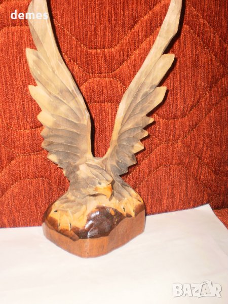  Дървена фигура на орел, снимка 1