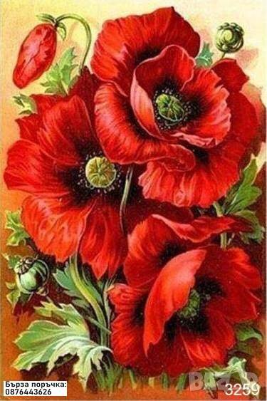 Диaмантен гоблен МАКОВЕ, снимка 1