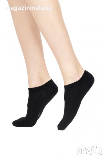 Pompea 39-42 черни италиански къси памучни чорапи за маратонки чорапи Помпеа, снимка 1