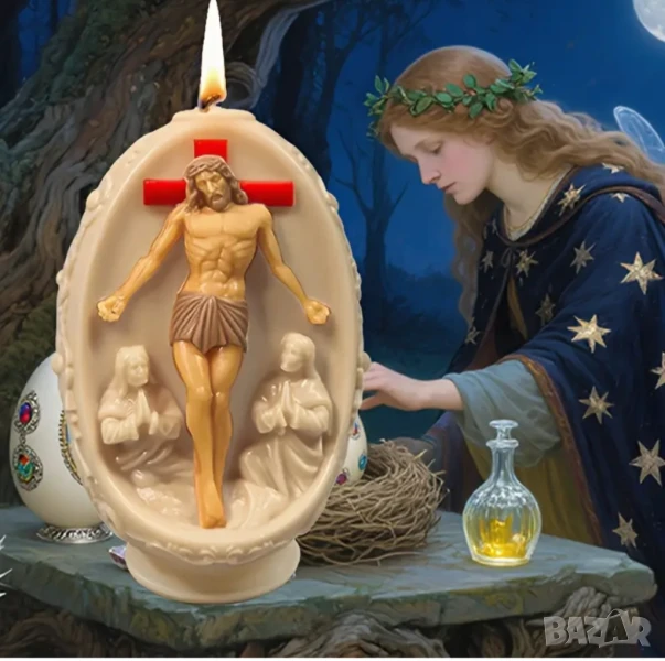 Молд Исус Христос с яйце , снимка 1