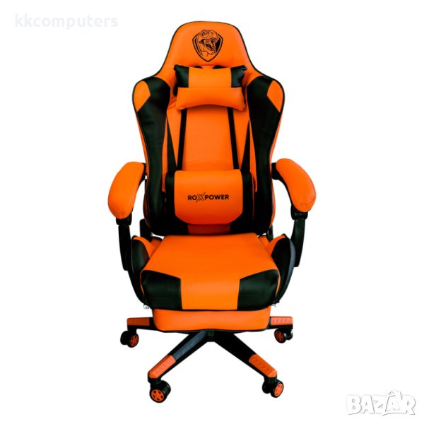 Гейминг кресло ROXPOWER Gaming T-ROX GC75 оранжев, снимка 1