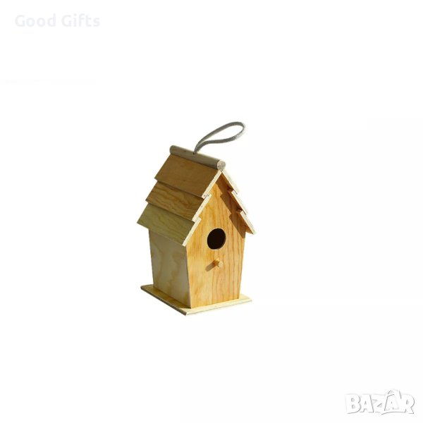 Дървена къщичка за птици, 22х10.6х13 СМ, снимка 1