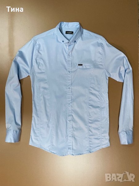 Елегантна светлосиня риза, снимка 1
