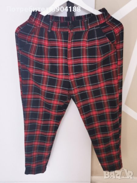 Дамски кариран панталон, снимка 1
