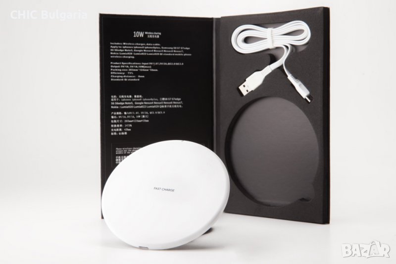 Безжично зарядно устройство - КОЛЕДНА ПРОМОЦИЯ, снимка 1
