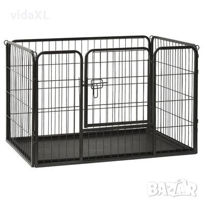 vidaXL Заграждение за малко кученце, стомана, 91,5x59x61 см(SKU:170575, снимка 1