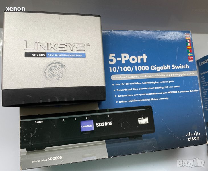 Linksys (Cisco) SD2005 5-Port 10/100/1000 Gigabit Switch, снимка 1