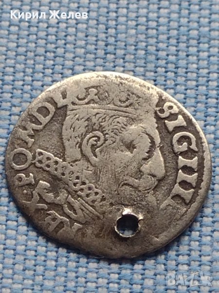Сребърна монета 3 Гроша 1598г. Сигизмунд трети ПОЛША 13793, снимка 1