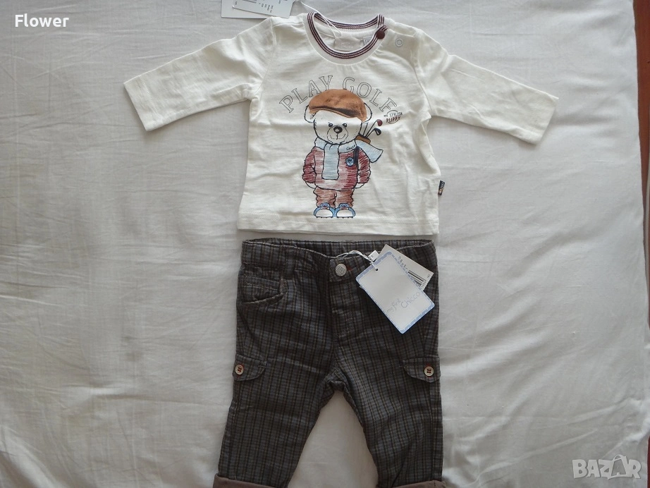 Нов Бебешки комплект Chicco за момче, размер 56, 0-3 месечно, снимка 1