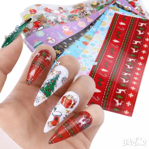 10 броя Комплект коледно фолио № 4, снимка 1