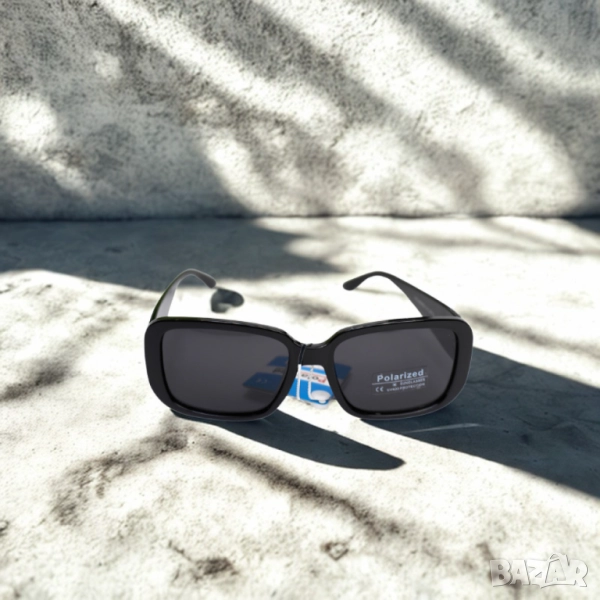 Слънчеви очила с масивен и модерен дизайн с правоъгълна форма, снимка 1